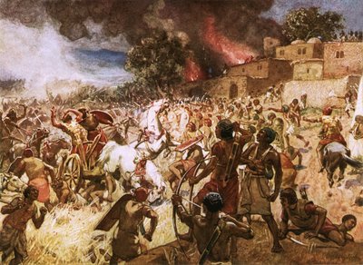 A morte do rei Josias em Megiddo de William Brassey Hole