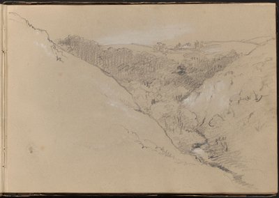 Paisagem com Colinas e Floresta de William Brockedon