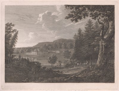 Fonthill como era antes das alterações do Sr. Beckford de William Byrne
