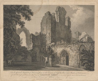 Vista da Abadia de Leiston de William Byrne