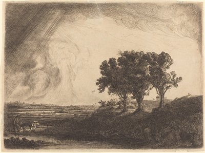 As três árvores de William Byron after Rembrandt van Rijn