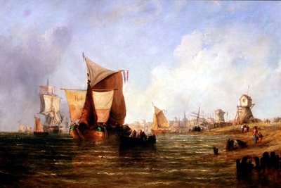 Expedição no Dort, Holanda de William Calcott Knell