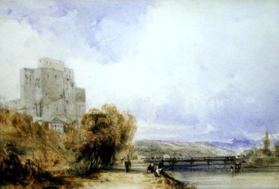 Chateau de Montboucher (aguarela sobre papel) de William Callow