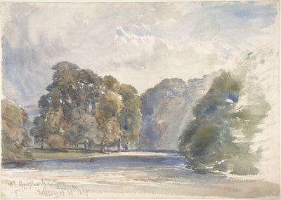 No Wharfe, abadia de Bolton de William Callow