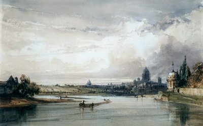 Paris vista de Afar, c1835-1900 de William Callow