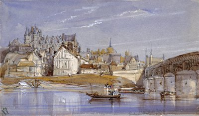 O Château de Amboise, no Loire de William Callow