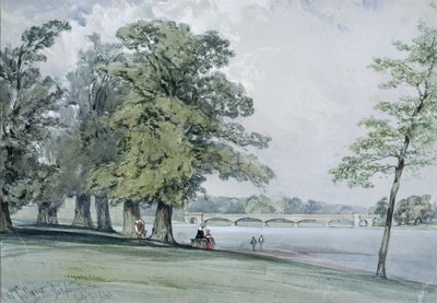 Vista na Serpentina, Hyde Park de William Callow