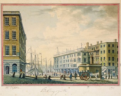 Billingsgate Market, Londres, 1799 de William Capon
