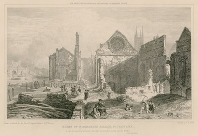 Ruínas de Winchester Place, Southwark, Londres de William Capon
