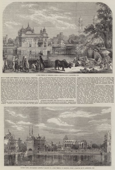 Tanque Sagrado e Templo dos Sikhs de William Carpenter
