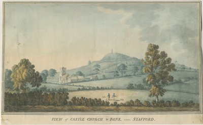 Igreja do Castelo - Igreja: pintura em aquarela, séc. XVIII de William Carter