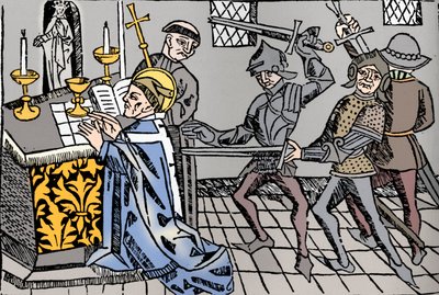 Martírio de São Tomás de Cantuária, c1484 de William Caxton