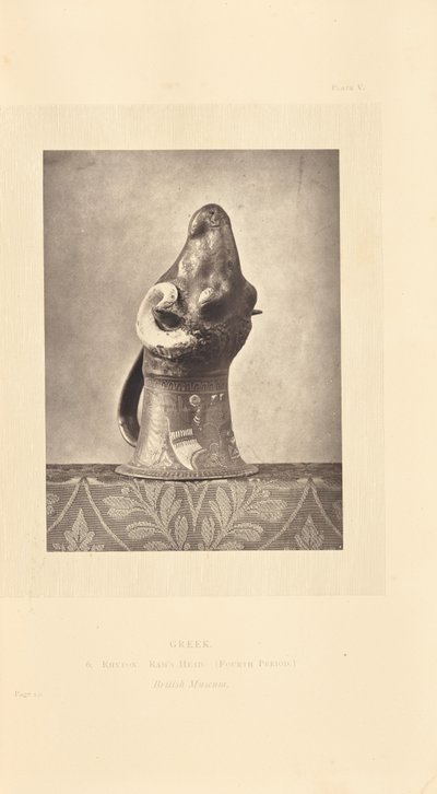 [Taça de cabeça de carneiro]. de William Chaffers