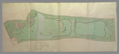 Plano Geral dos Jardins de Kew, 1763. de William Chambers