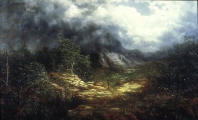 Storm Over the Blue Ridge (óleo sobre tela) de William Charles Anthony Frerichs