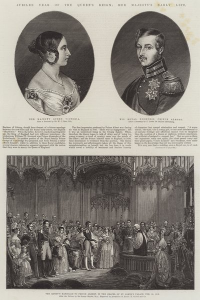 Jubileu do reinado da rainha, o início da vida de Sua Majestade de William Charles Ross