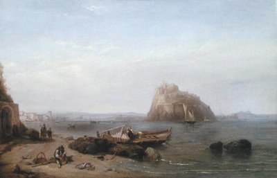 Uma Vista de Ischia (óleo sobre tela) de Clarkson Frederick Stanfield