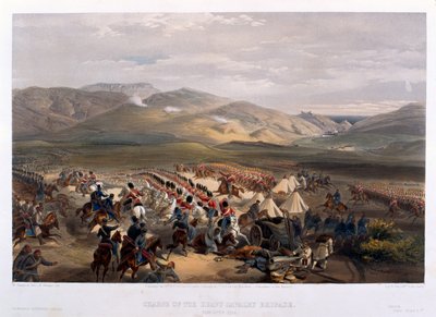 Carga da Brigada Pesada na Batalha de Balaclava, 1854 de William Crimea Simpson