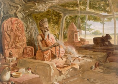 Fakir hindu, de &39;India antiga e moderna&39;, 1867 de William Crimea Simpson