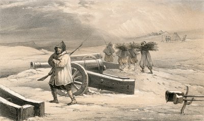 Sentinela dos Zouaves antes de Sebastopol de William Crimea Simpson
