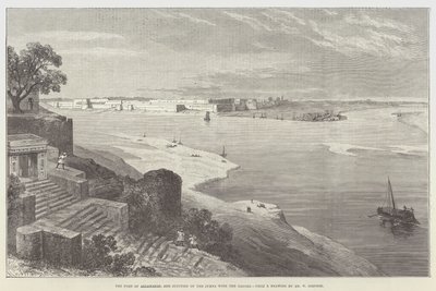 O Forte de Allahabad e Junção do Jumna com o Ganges de William Crimea Simpson