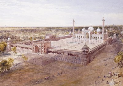 The Jami Masjid, Deli, 1864 de William Crimea Simpson
