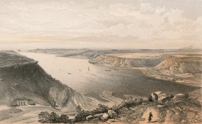 O lado norte do porto de Sebastopol a partir do topo do porto, 22 de junho de 1855 de William Crimea Simpson