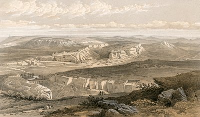 As ruínas de Inkermann e City of Caverns de William Crimea Simpson