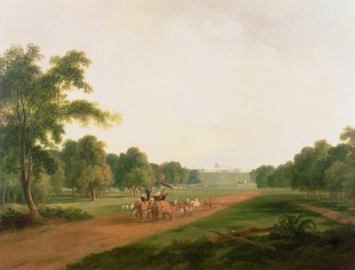 Uma festa de caça na Índia de William Daniell
