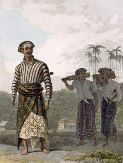 Um Madurês do Posto de Mantu, prato 7 de Vol I de &39;A História de Java&39; por Thomas Stamford Raffles (1781-1826), pub. 1817 (aquatinta) de William Daniell