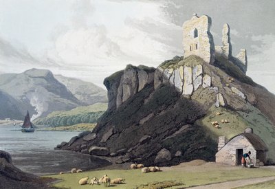 Castelo de Aros, Ilha de Mull, Escócia, 1818 de William Daniell