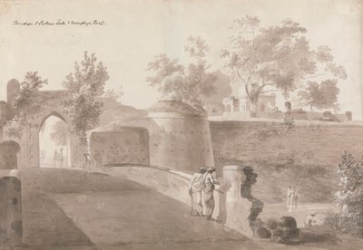 Ponte e Portão de Patna e Forte de Monghyr de William Daniell
