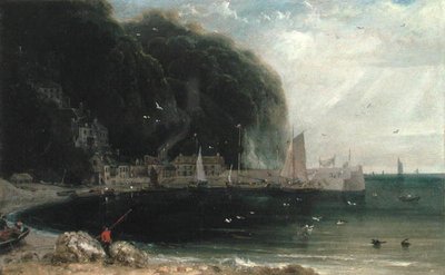 Clovelly in the Bristol Channel, c.1813 (óleo sobre tela) de William Daniell