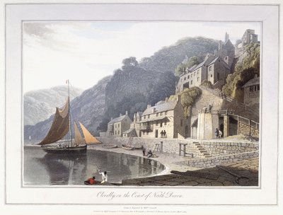 Clovelly, na costa de North Devon de William Daniell