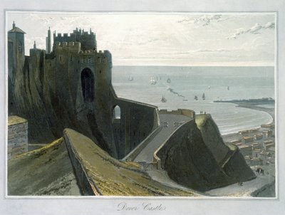 "Castelo de Dover", Kent, 1823 de William Daniell