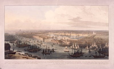 Docas de Londres, 1803 de William Daniell