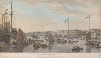 As feitorias europeias em Cantão, na China de William Daniell
