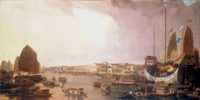 As fábricas europeias em Cantão na China de William Daniell