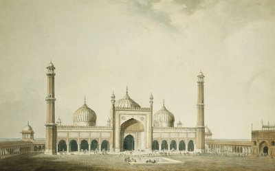Jama Masjid, Delhi, de William Daniell