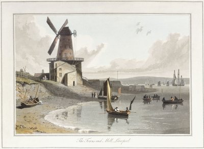 The Towns-end Mill, Liverpool, 1814-1825 de William Daniell