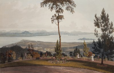Vista de Strawberry Hill, Ilha do Príncipe de Gales de William Daniell