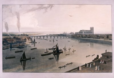 Vista de Londres a partir de Somerset House, 1805 de William Daniell