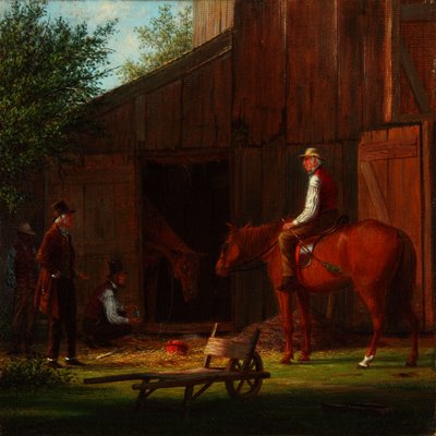 O Cavalo Doente 1869 (Óleo sobre tela) de William Davis