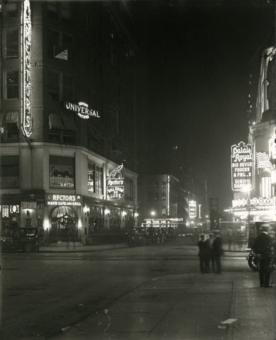 48th Street entre a Broadway e a Sétima Avenida, 1917 de William Davis Hassler