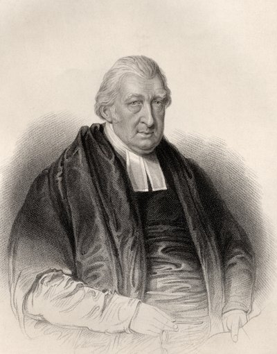 Reverendo Rowland Hill, gravado por S. Freeman, da "National Portrait Gallery, Volume IV", publicado em 1820 (lito) de William Derby