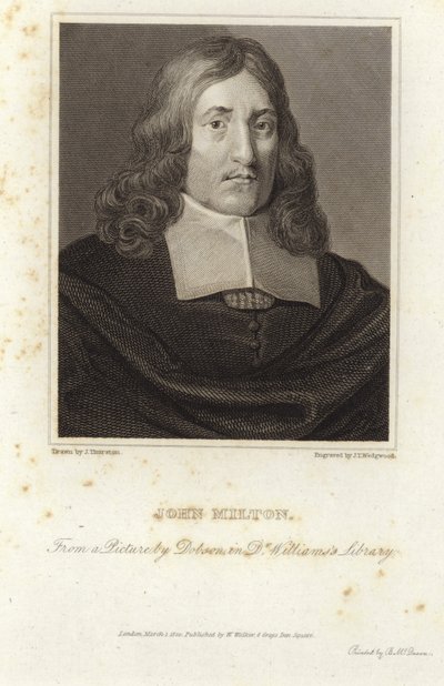 Retrato de John Milton de William Dobson