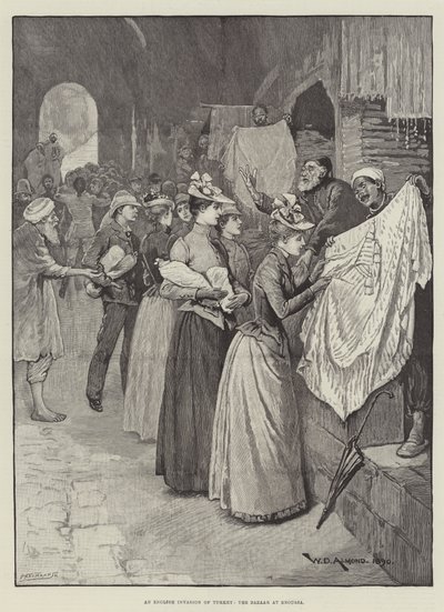 Uma Invasão Inglesa da Turquia, o Bazar de Broussa de William Douglas Almond