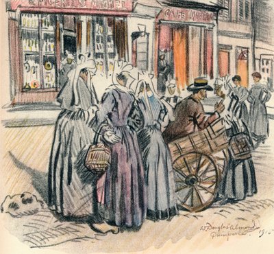 Fofocas de rua, Quimperle, 1915 de William Douglas Almond