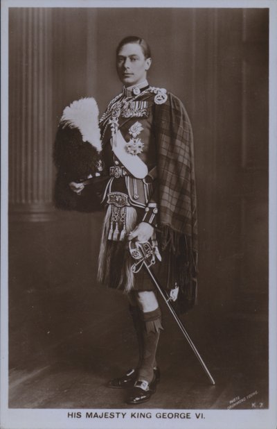 Sua Majestade o Rei George VI (foto a p/b) de William Drummond Young