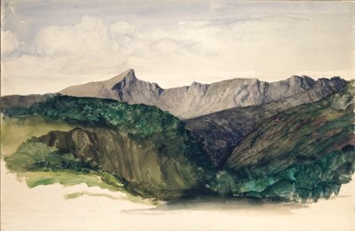 Estudo de uma Cordilheira de Montanhas, 1860 de William Dyce